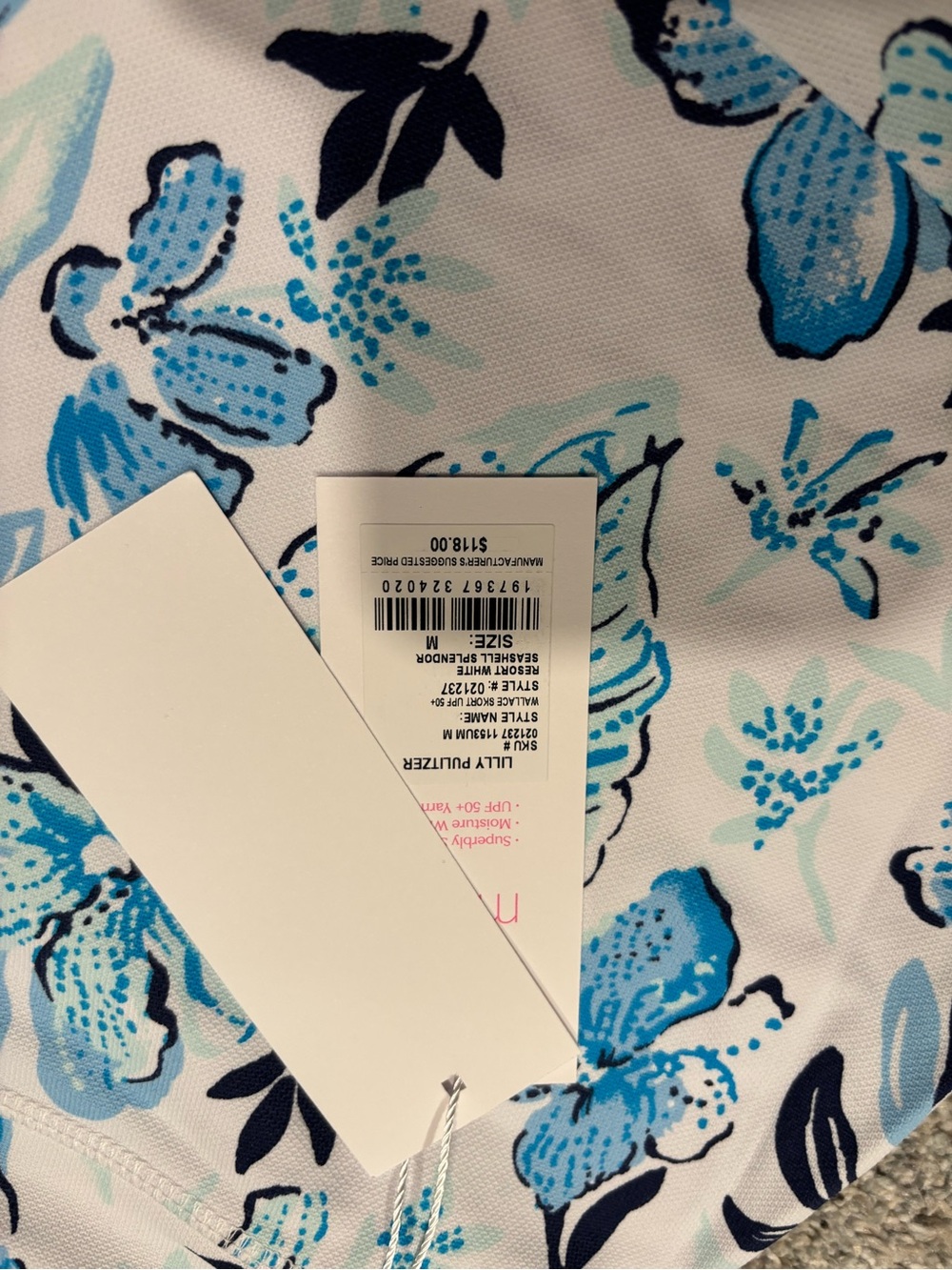 Lilly Pulitzer Blue Multi Floral Mini Skirt - Picture 6 of 6